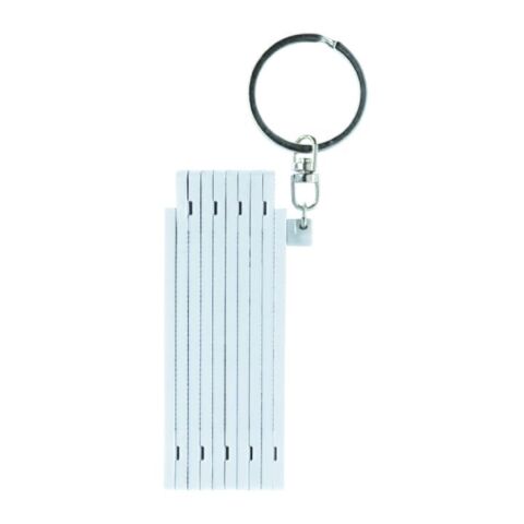 Mini regla llavero 0.5m Blanco | sin montaje de publicidad | no disponible | no disponible | no disponible