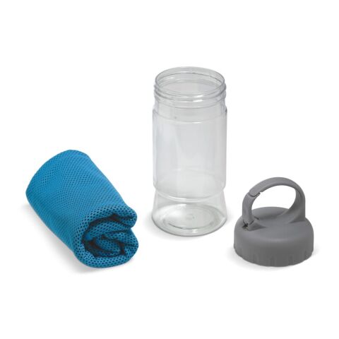 Toalla Fitness Azul / Blanco