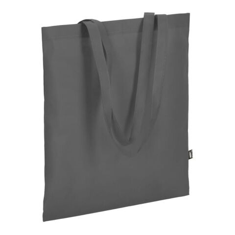 R-PET Bolsa de transporte de tejido sin tejer con asas largas 38 x 42 cm 75 g/m² Gris | sin montaje de publicidad | no disponible | no disponible | no disponible