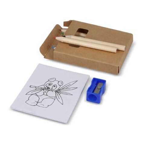 Juego de 8 piezas para colorear en caja kraft Natural | sin montaje de publicidad | no disponible | no disponible