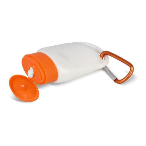 Loción solar con mosquetón SPF30 material reciclado Naranja | sin montaje de publicidad | no disponible | no disponible