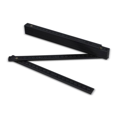 Regla plegable de madera 2m premium pintada Negro