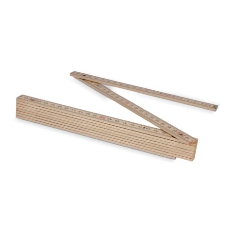 Regla plegable de madera 2m premium natural Natural