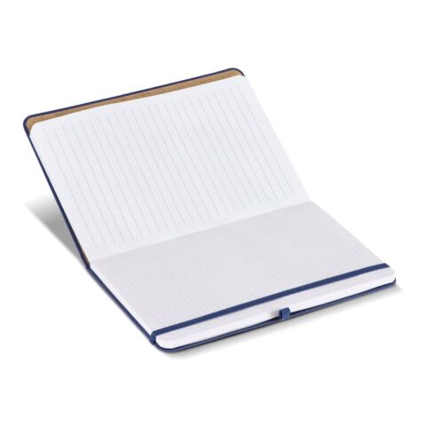 Cuaderno Olmo tapa dura PU A5 con notas adhesivas Azúl oscuro | sin montaje de publicidad | no disponible | no disponible