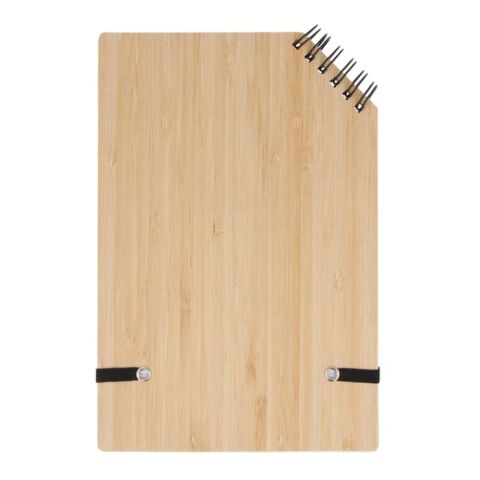 Cuaderno de bambú con banda esquinera A5 Natural | sin montaje de publicidad | no disponible | no disponible | no disponible