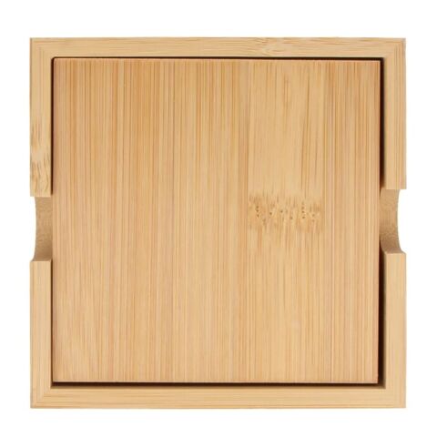 Juego de posavasos de bambú (4 piezas) Natural | sin montaje de publicidad | no disponible | no disponible | no disponible