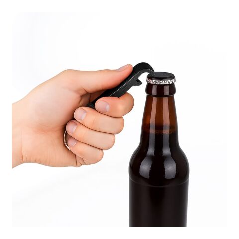 Llavero abrebotellas 3 en 1 Negro intenso | sin montaje de publicidad | no disponible | no disponible
