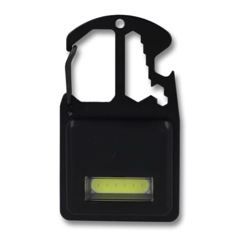 Multiherramienta compacta en R-ABS y metal 7 funciones Negro intenso | Tampografía 1 color | frente | 30 mm x 15 mm | no disponible