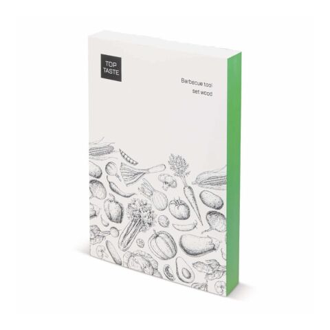 Kit de utensilios de madera para barbacoa Natural | sin montaje de publicidad | no disponible | no disponible | no disponible