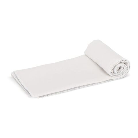 Toalla de golf de secado rápido con gancho R-PET 30x30cm sublimación Blanco-Gris | sin montaje de publicidad | no disponible | no disponible