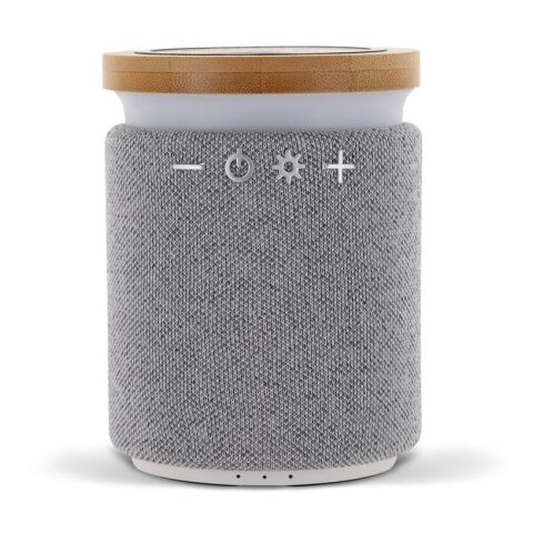 Bamboo wireless speaker Gris | Tampografía 1 color | parte superior | Ø 50 mm | no disponible