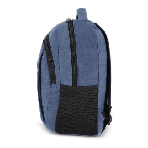 Mochila de lona de algodón reciclado Harper Azúl oscuro