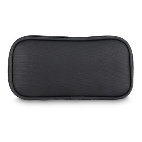 Bolsa organizadora Kyra 210D recubierta de PU rPET 20 x 11,5 x 2 cm negro | sin montaje de publicidad | no disponible | no disponible