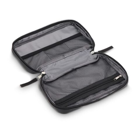 Bolsa organizadora Napa 210D recubierta de rPET PU 22 x 13 x 4 cm Negro intenso | sin montaje de publicidad | no disponible | no disponible