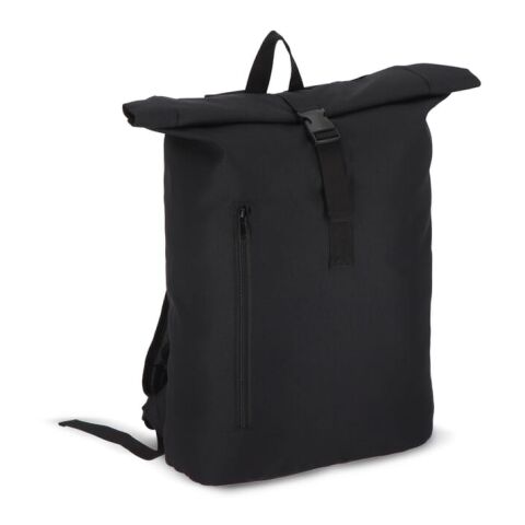 Mochila para bicicleta R-PET 600D Rolltop 20L Negro
