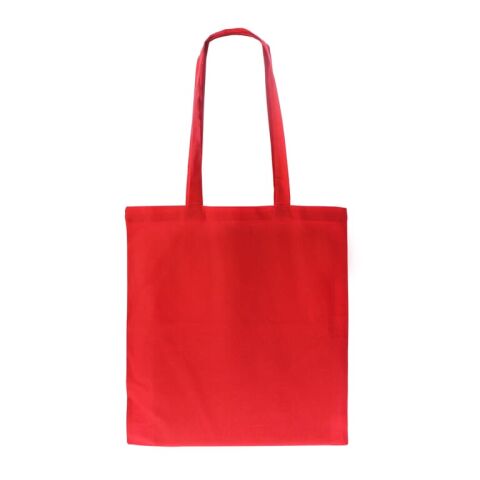 Bolsa algodón orgánico color largo 140g/m² 38x42 cm Rojo / Blanco | sin montaje de publicidad | no disponible | no disponible