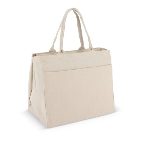 Bolsa Tote de algodón con cremallera OEKO-TEX® 39 x 24 x 34cm 320g/m². Ecru | sin montaje de publicidad | no disponible | no disponible