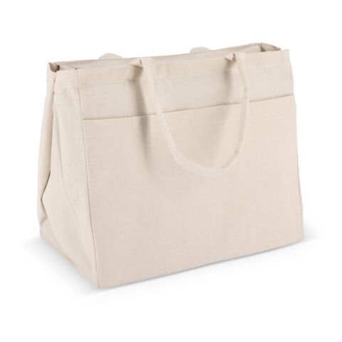 Bolsa Tote de algodón con cremallera OEKO-TEX® 39 x 24 x 34cm 320g/m². Ecru | sin montaje de publicidad | no disponible | no disponible