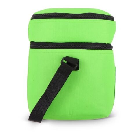 R-PET 600D Bolsa nevera doble compartimento 30 x 20 x 25cm 12L Luz Verde