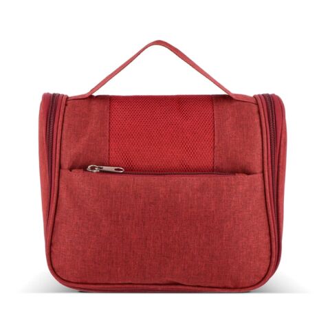 Neceser de viaje Kora de rPET 300D rojo oscuro | sin montaje de publicidad | no disponible | no disponible