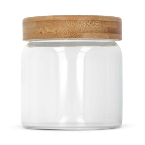 Bote vidrio y bambú 600ml Transparente | sin montaje de publicidad | no disponible | no disponible | no disponible