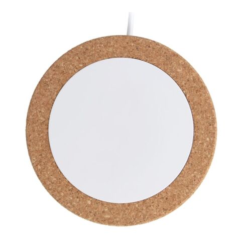 Cargador inalámbrico corcho &amp; RABS 15W Blanco-Natural | sin montaje de publicidad | no disponible | no disponible | no disponible