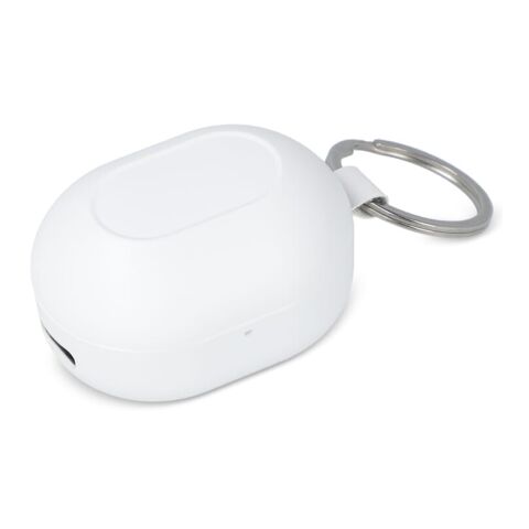 Mini auriculares inalámbricos tamaño llavero Blanco | sin montaje de publicidad | no disponible | no disponible