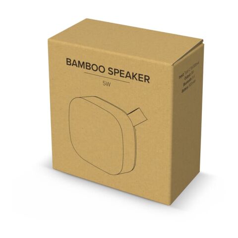 Altavoz inalámbrico Bamboo 5 W Natural