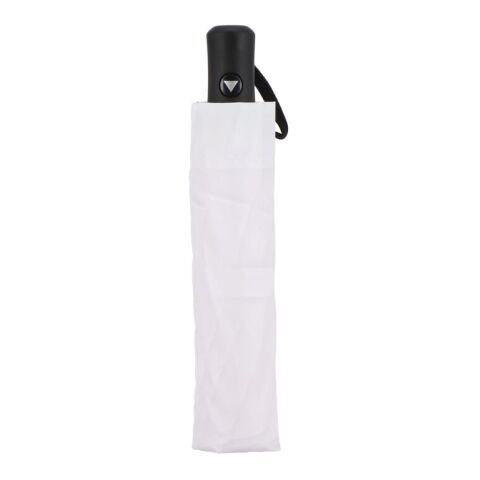 Daintree 190T Pongee 21.5" Paraguas cortaviento plegable Apertura automática Blanco