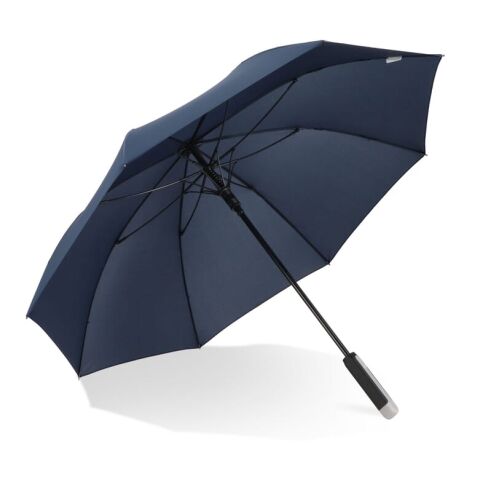 Emerantia 190T Pongee 23" Stick umbrella Auto open Azúl oscuro | sin montaje de publicidad | no disponible | no disponible
