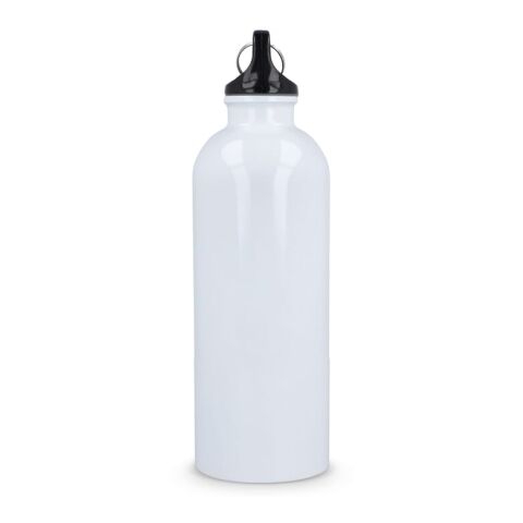Botella de acero inoxidable reciclado de pared simple, 500 ml. Blanco
