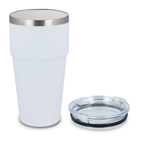 Taza de coche de cerámica suave al tacto 500ml Blanco | sin montaje de publicidad | no disponible | no disponible