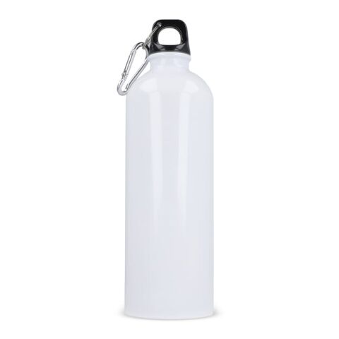 Botella de pared simple R-SS con mosquetón 750ml Blanco | sin montaje de publicidad | no disponible | no disponible