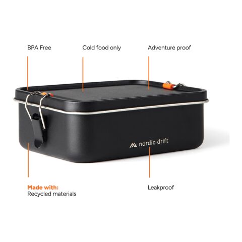 Fiambrera de aventura RCS Nordic Drift Trail de 1200 ml negro | sin montaje de publicidad | no disponible | no disponible