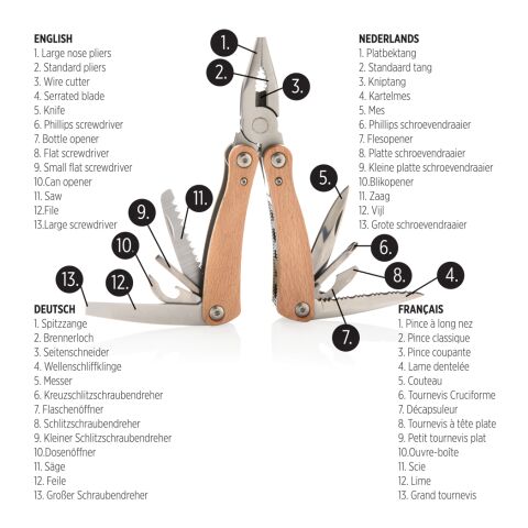 Multiherramienta de madera marron | sin montaje de publicidad | no disponible | no disponible
