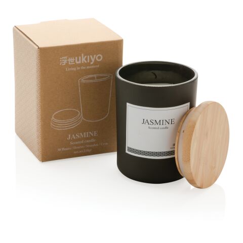 Vela perfumada Ukiyo deluxe con tapa de bambú negro | sin montaje de publicidad | no disponible | no disponible