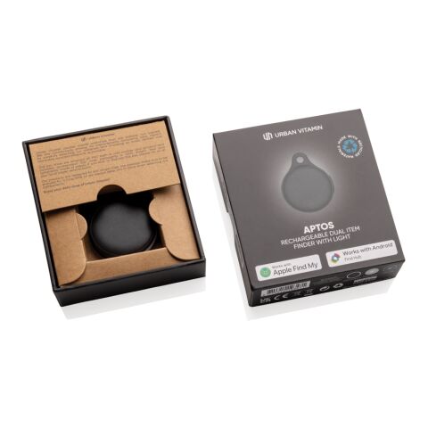 Localizador Urban Vitamin Aptos dual recargable con luz negro
