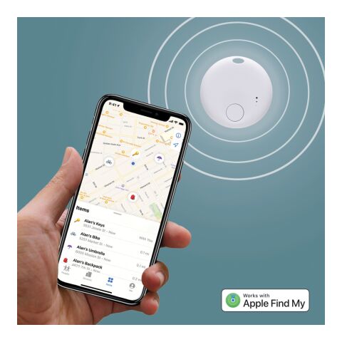 Buscador de artículos FindMate RCS de plástico reciclado blanco | sin montaje de publicidad | no disponible | no disponible