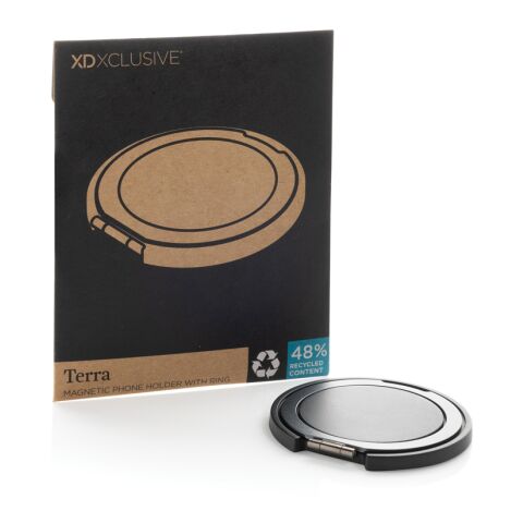 Soporte magnético teléfono Terra Magnetic RCS de plástico gris | sin montaje de publicidad | no disponible | no disponible