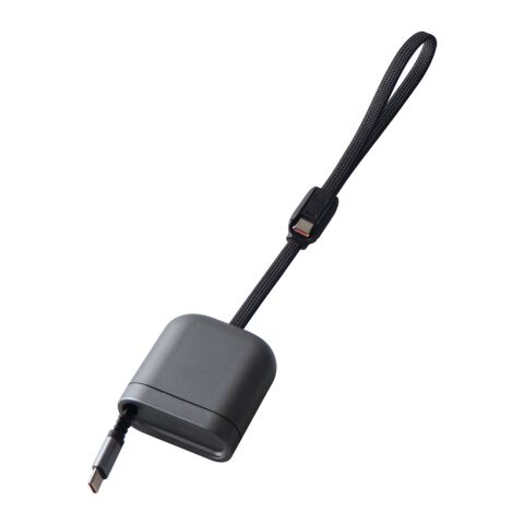 Cable de carga rápida 100W retráctil reciclado Spira RCS gris
