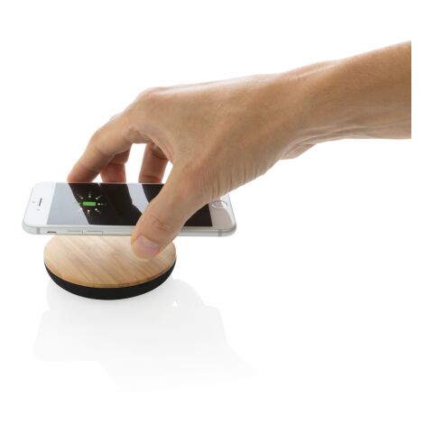 Cargador inalámbrico 5W Bamboo X marron | sin montaje de publicidad | no disponible | no disponible