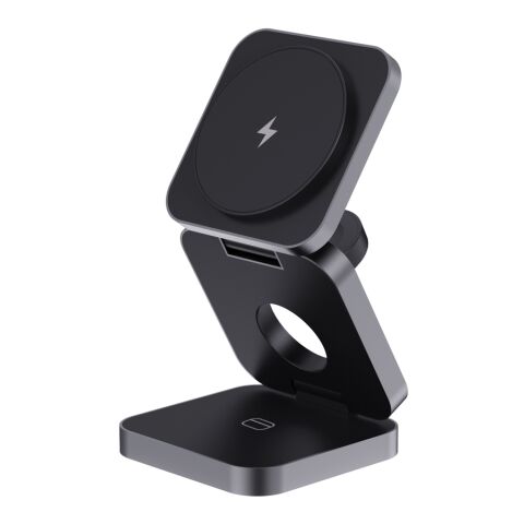 Cargador 15W Terra RCS aluminio reciclado plegable 3 en 1 gris | sin montaje de publicidad | no disponible | no disponible