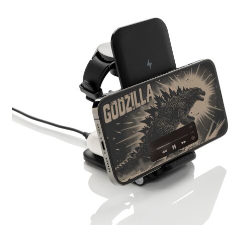 Cargador Terra 3 en 1 plegable RCS aluminio reciclable 15W negro | sin montaje de publicidad | no disponible | no disponible