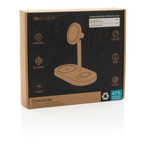 Cargador inalámbrico magnético Quantum RCS 25W gris-negro | sin montaje de publicidad | no disponible | no disponible