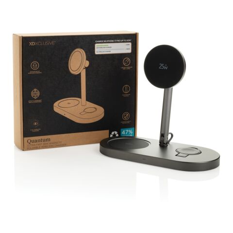 Cargador inalámbrico magnético Quantum RCS 25W gris-negro | sin montaje de publicidad | no disponible | no disponible