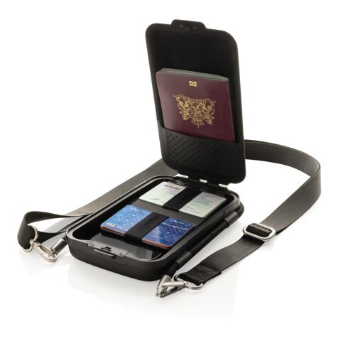 Estuche rígido de viaje Swiss Peak OSLO RCS para móvil negro
