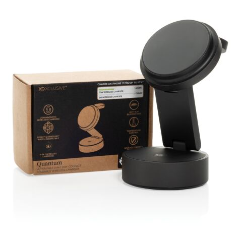 Cargador inalámbrico ultrarrápido 3 en 1 Quantum RCS 25W gris