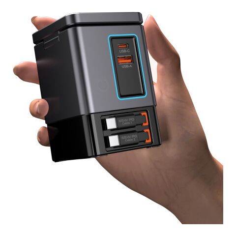 Cables retráctiles Urban Vitamin Sacramento 105WGAN gris-negro | sin montaje de publicidad | no disponible | no disponible