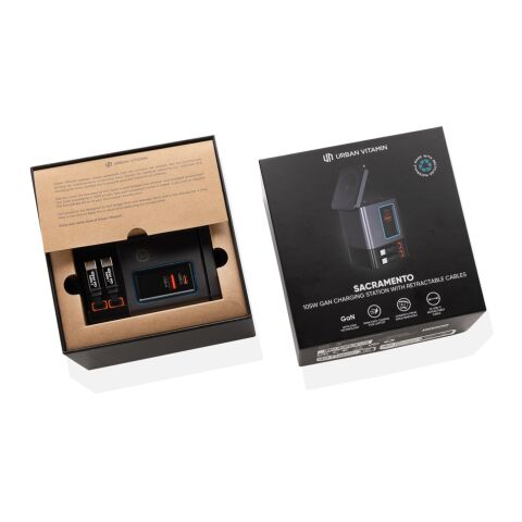Cables retráctiles Urban Vitamin Sacramento 105WGAN gris-negro | sin montaje de publicidad | no disponible | no disponible