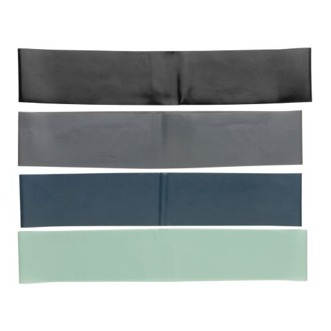 Bandas de fitness elásticas de 4 piezas en bolsa negro | sin montaje de publicidad | no disponible | no disponible